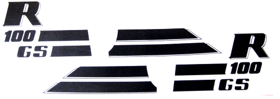 Dekorsatz R 100 GS schwarz